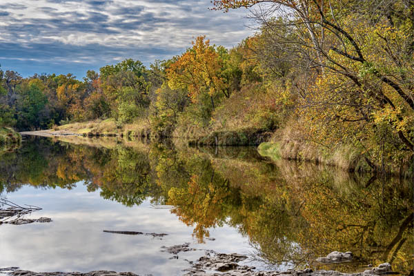 Autumn Reflection in Paluxy River